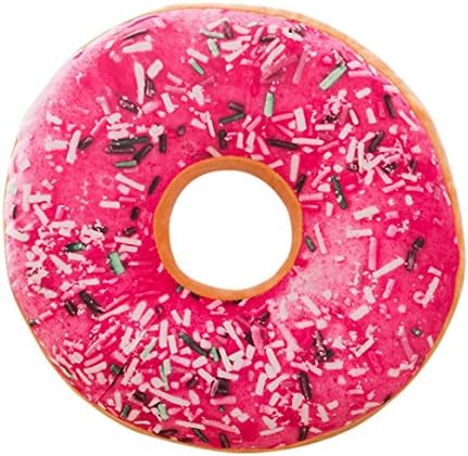 TIREOW Soft Plush Pillow Stuffed Seat Pad Sweet Donut Foods Cushion Cover Case Toys (E)