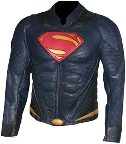 eGenius Superman Smallville Blue Real Leather Jackets | Clark Kent Cosplay Costumes 2XS-3XL
