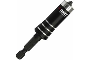 DART Premium Double Magnetic Bit Holder | Suitable for 1/4” Insert Bits and 25mm Driver Bits | Eliminate Pre-Drilling | In-Built Spring for Countersinking