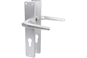 LIENBACHER Türdrücker Türklinke Drückergarnitur aus Aluminium in silber eloxiert - Profilzylinder