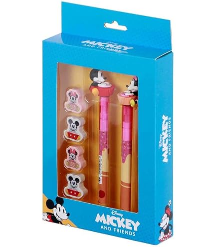 Disney Mickey & Minnie Mix Erasable Gel Pen - Blue - 9.5 x 23 cm