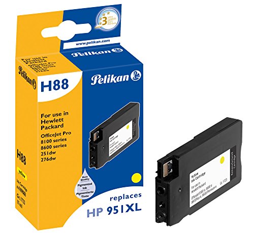 Pelikan Druckerpatrone H88 ersetzt HP CN048AE, Gelb