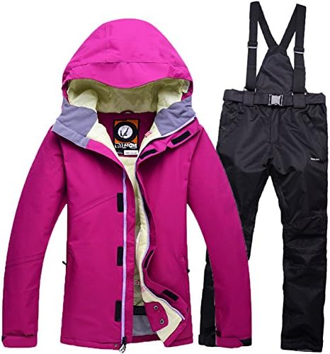 FRANK VILLALOBOS Ski Suits Waterproof Snowboard Pants and Jackets Black X-Large