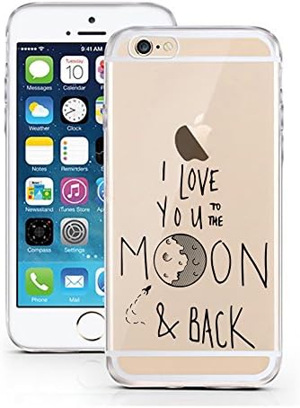 iPhone 5 5S SE Case by licaso® for the iPhone 5 5S SE TPU Case I Love you to the Moon & Back Rocket Forever Clear Protective Cover iphone5 Mobile Phone Sleeve Bumper (I Love you to the Moon & Back)