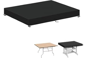 LAMUNI Funda Mesa Jardín 140x80x15cm Funda Protectora Mesa Exterior Cubierta de Mesa Rectangular 420D Tela Oxford Funda Tablero Mesa Exterior Impermeable Funda para Mesa de Jardin, Anti-Viento