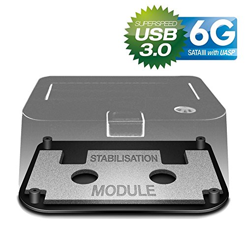 FANTEC MR-U3-6G Dockingstation (für 6,35 cm (2,5 Zoll) und 8,89 cm (3,5 Zoll) SATA I/II/III Festplatten und SSDs, USB 3.0 SUPERSPEED Anschluss, 6G Support, UASP) schwarz - 3
