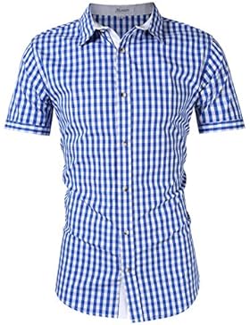 KoJooin Trachten Herren Hemd Trachtenhemd Langarmhemd Freizeithemd Baumwolle - für Oktoberfest, Business, Freizeit