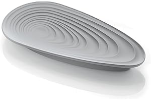 Guzzini - Eco-Kitchen, KEEP CLEAN, podstawka na łyżki, podstawki na sztućce, materiał z recyklingu - Szary matowy, 25x12,5xh 3 cm - 17990033