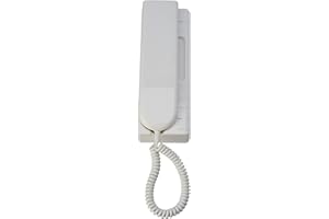 Urmet 1130/16 Citofono universale per installazioni tradizionali a 5 fili 4+N e 1+N a 2 fili, Bianco