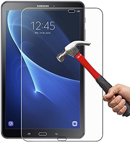 New Samsung Galaxy Tab 10.1, arekeke 2016 (sm-t580 N) Tempered Glass Screen Protector Film for Samsung Tab 10.1 Anti-Scratch Bubble-free application – ultra Resistant 9H Ultra-Thin Glass 0.25 mm, High Transparency, anti-scratch, Anti-Fingerprint, haute-réponse, Samsung Galaxy Tab 10.1