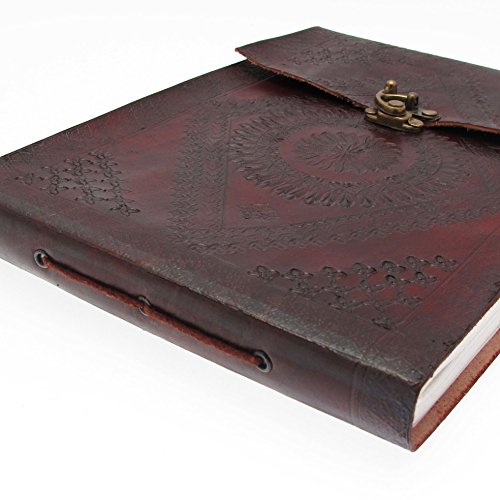 Indra Fotoalbum, Leder, geprägt, mit Spange, Gr. M, 260 x 185 mm - 2