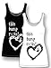 Sleeveless Maternity Cotton Tank Top - Fitted, Soft, Comfortable and Printed from Silly Souls