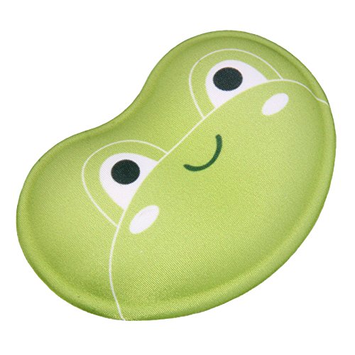HIMRY weiche Handballen Auflage, Ergonomisch geformte Silikon Handauflage, Gel Handgelenkauflage mit Lustigem Cartoon Motiv, Rutschfeste Flex Auflage, Grüner Frosch, KXC5113 greenfrog - 2