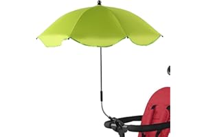 PRATVIDER Ombrellino Passeggino Universale, Parasole Passeggino, Protezione UV Clip su Ombrellone Attaccabile Passeggino per Bambini 1-3, Ombrello per Passeggino con Morsetto Regolabile