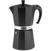 Orbegozo KFN 1210 Italian Coffee Maker, 12 Cup Capacity, Suitable for Gas, Electric and Ceramic Cookers, Ergonomic Handle, Sa