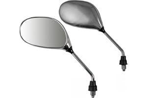 A-Pro Mirrors Rearview Scooter Moto Cyclomoteur Motorbike Chrome M10