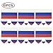 Produktbild Ndier Temporäre Tattoo Nationalflagge WM 2018 für Körper und Gesicht Russische Flagge Aufkleber für Fußball Fan 6 stücke