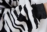 LATH.PIN Jumpsuit Tier Karton Fasching Halloween Kostüm Sleepsuit Cosplay Fleece-Overall Pyjama Schlafanzug Erwachsene Unisex Lounge Nachtwäsche S/M/L/XL (L, Zebra) - 