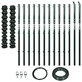 Tamano de la valla: 1,97 x 25 m (alto x largo) (2 rollos, cada uno de 1,97 x 12,5 m)