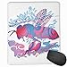 Produktbild Mouse Mat Stitched Edges, Abstract Bee Motif With Spiral Design Nature Inspired Illustration,Gaming Mouse Pad Non-Slip Rubber Base