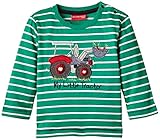 Salt And Pepper Baby Boys' Long-Sleeved Shirt with Tractor, Stripes