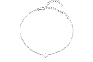 CHICSILVER ChichSilver srebro próby 925 srebro serce/księżyc/gwiazda/sztabka/lotos bransoletka dla kobiet 16 cm + 5 cm przedłużona) minimalna biżuteria (z pudełkiem na prezent), Jeden rozmiar, Srebro