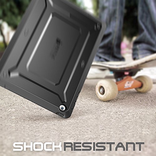 Apple iPad 4 / 3 / 2 Hülle , SUPCASE Heavy Duty [Unicorn Beetle PRO Series] Protective Case / Schutzhülle mit eingebautem Displayschutz + Impact Resistant Bumper (Schwarz) - 3