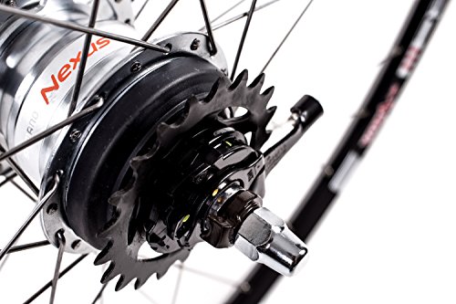 28″ Zoll Laufrad Hinterrad Nabenschaltung Shimano Nexus 7 Gang schwarz - 4