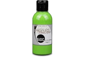 Senjo Color Body Painting Peinture 75ml | Liquide Peinture du Corps | Pour pinceaux et aérographe | Fabriqué en Allemagne (Vert clair)