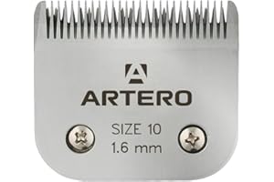 Artero Lama in ceramica tipo A5 n. 10 - taglio preciso da 1,6 mm, compatibile con macchine, Andis, Moser, Heiniger e Oster - Professionale per parrucchieri canini e felini