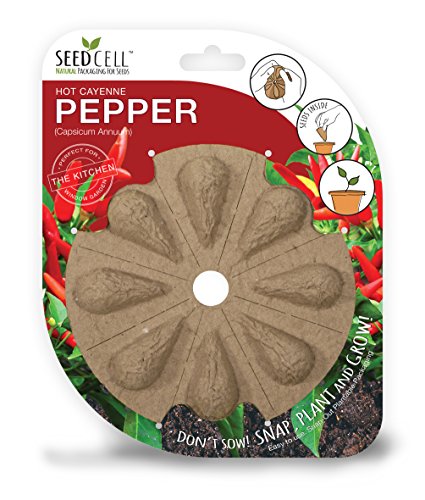 SeedCell CP08 Cayenne Chilli Pepper Seed - Red