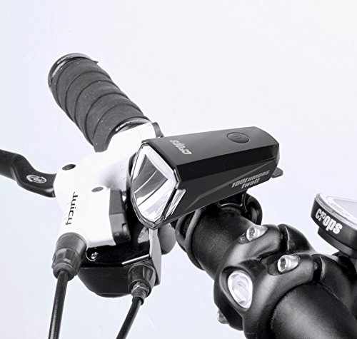 CROPS Lum100 Fahrradbeleuchtung Fahrradlicht Fahrradlampe Helmlampe Wiederaufladbar - 2