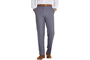 Chums Men's Formal Elasticated Trousers Comfort Fit Pants Smart Trousers for Men