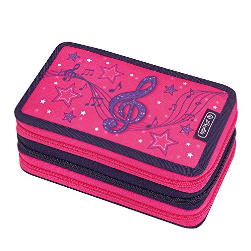 Preisvergleich Produktbild Herlitz Triple Etui 31 teilig Federmäppchen, 19 cm, Melody Clef