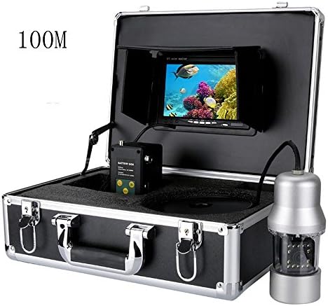 100M 1/3 Inch SONY CCD Underwater Fishing Camera - 360 Degree View, Remote Control, 7 Inch LCD Monitor, 14x White Lights