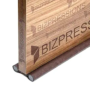 BIZPRESSIONS Door Seal Draught/Draft Guard - Free Size Upto 42 Inch (Pack of 1, Dark Brown)