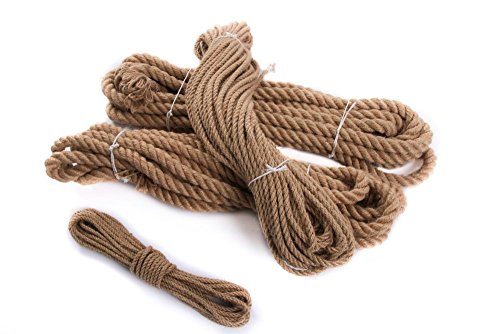 Juteseil Hanfseil Naturhanf Hanf Tau Tauwerk Handlauf Seil alle Stärken (Stärke: 10 mm, 20 Meter) - 5