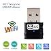 Produktbild Drahtlose Netzwerkkarte, LURICO AC600Mbps Dualband USB Wireless WiFi Netzwerkadapter Maximale Geschwindigkeit bis zu 5G 433Mbps 2.4G 150Mbps, rückwärts kompatibel mit 802.11 a / b / g / n Produkte für Laptop Desktop Computer