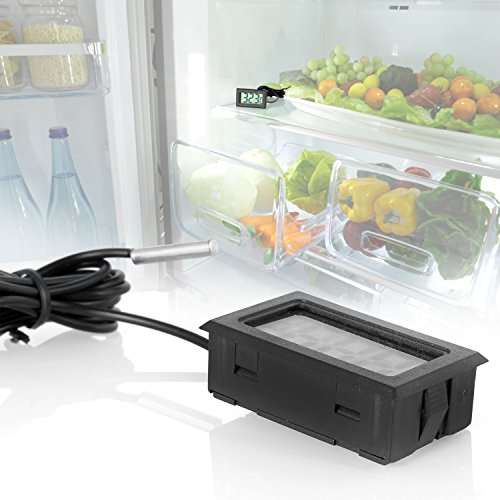 Neuftech LCD Digital Thermometer temperaturfühler Sensor Tester für Kühlschrank Freezers Aquarium - 5