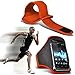 Price comparison product image ( Orange ) Sony Xperia X Compact case High Quality Fitted Sports Armbands Running Bike Cycling Gym Jogging Ridding Arm Band case cover by i-Tronixs