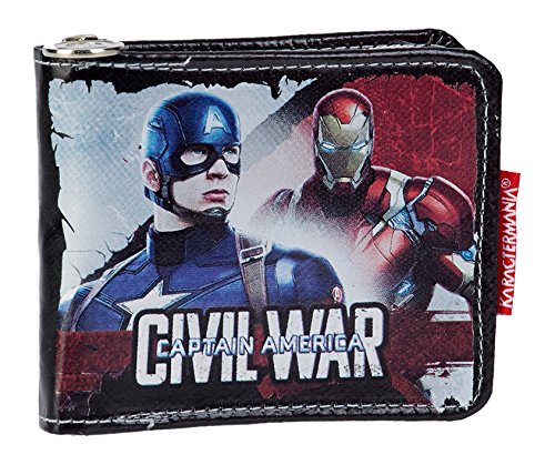KARACTERMANIA-52859-Capitn-Amrica-Civil-War-Monedero-12-cm-Negro KARACTERMANIA-52859-Capitn-Amrica-Civil-War-Monedero-12-cm-Negro