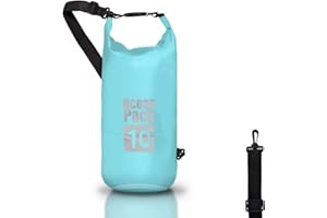 CABLE TECHNOLOGIES Worek wodoszczelny Wodoszczelna torba 5/10/20 l, Dry Bag Morze, Wodoodporny pokrowiec pasek na ramię, do SUP, kajakarstwa, pływania kajakiem, na wycieczkę łodzią łódź, wędkowanie, rafting, kemping (Niebieski, 10l)