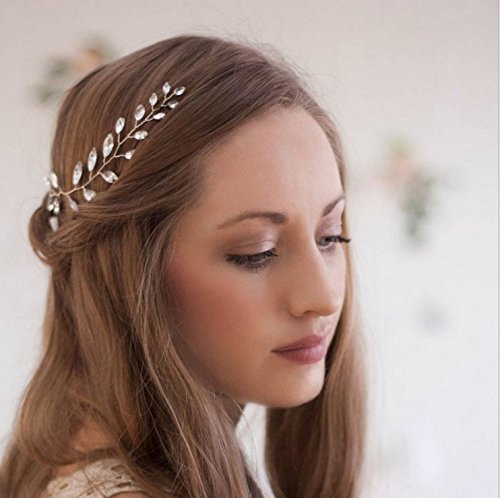 Diadema con diamantes de imitación