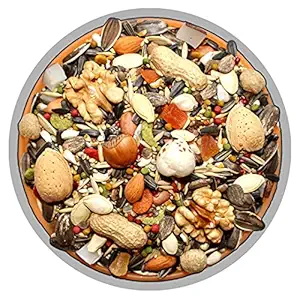 The LINE Bird Mix Big Parrot Food 29 Types of Seed for Macaw, Cockatoo, African Gray, Indian Parrot and Other Big Birds by P's ( 450 Grams )