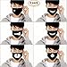 Price comparison product image SROL Dust Mouth Masks Soft Cotton Cute Bear Teeth Pig Nose Star Pattern Black Mouth Masks for Kids Teens Men Women 6pcs