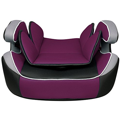 XOMAX XM-K1 PURPLE Autokindersitz + Gruppe I / II / III (9 – 36 kg) + ECE R44/04 geprüft + Lila, Schwarz, Grau + 5-Punkte-Sicherheitsgurt + mitwachsend + Kopfstütze verstellbar + Rückenlehne abnehmbar / Bezüge abnehmbar & waschbar - 3