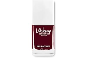 WAKE UP COSMETIC MILANO Wakeup Cosmetics - Nail Lacquer, Smalto per Unghie a Lunga Durata dal Finish Brillante e dal Colore Pieno, Colore M