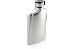 GSI Outdoors Glacier Stainless Hip Flask 8 oz Flachmann, Unisex Erwachsene, Silber, 8 oz