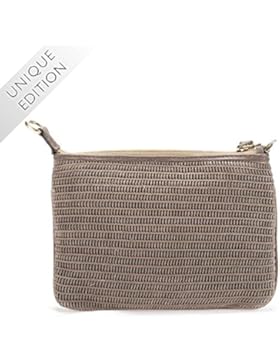Abro Damen Pochette Nappaleder Taupe