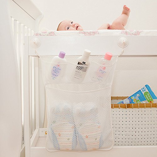 Bad Spielzeug Organizer mehrere Taschen + Bonus von 3 Robust Lock Saugnäpfe und strapazierfähig schimmelresistente Mesh waschbar + Garantie … - 9